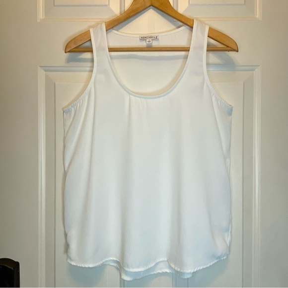 J Crew Mercantile Women’s Small Silky Tank Ivory Cream Sleeveless - Picture 1 of 10
